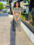 Chic Black Two-Piece Set