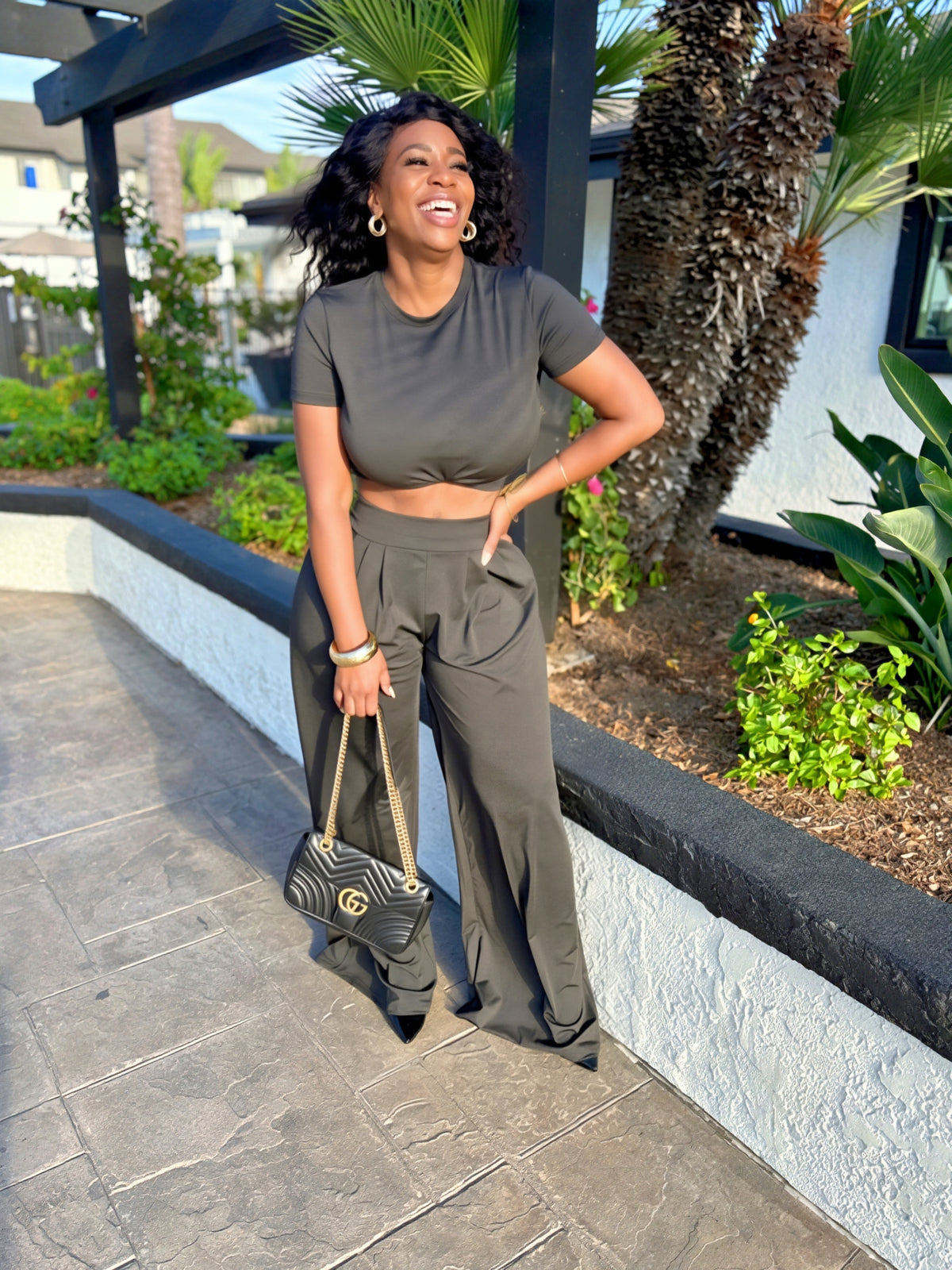 Chic Black Two-Piece Set