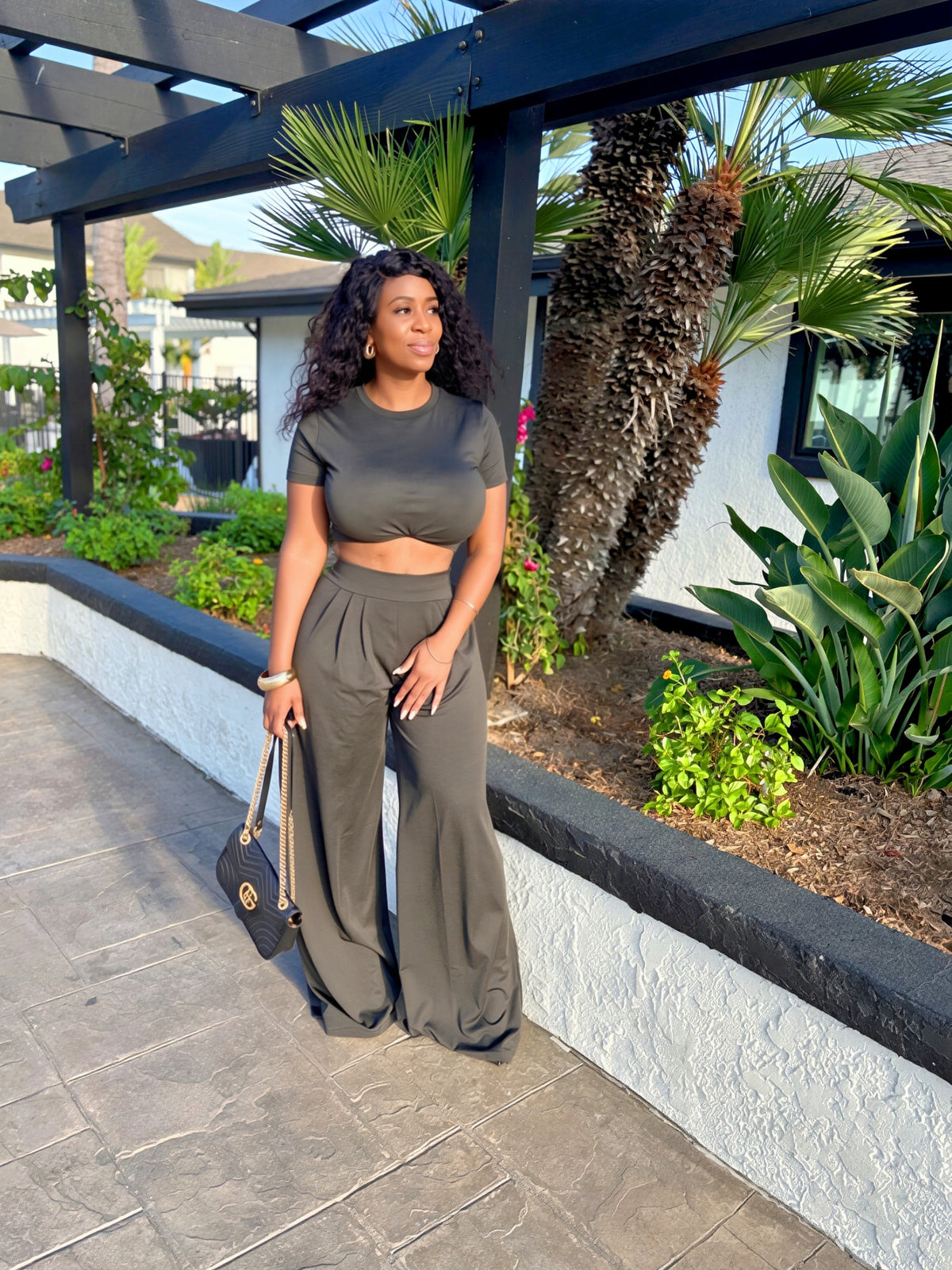 Chic Black Two-Piece Set