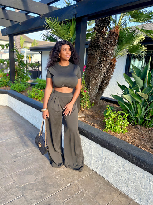 Chic Black Two-Piece Set