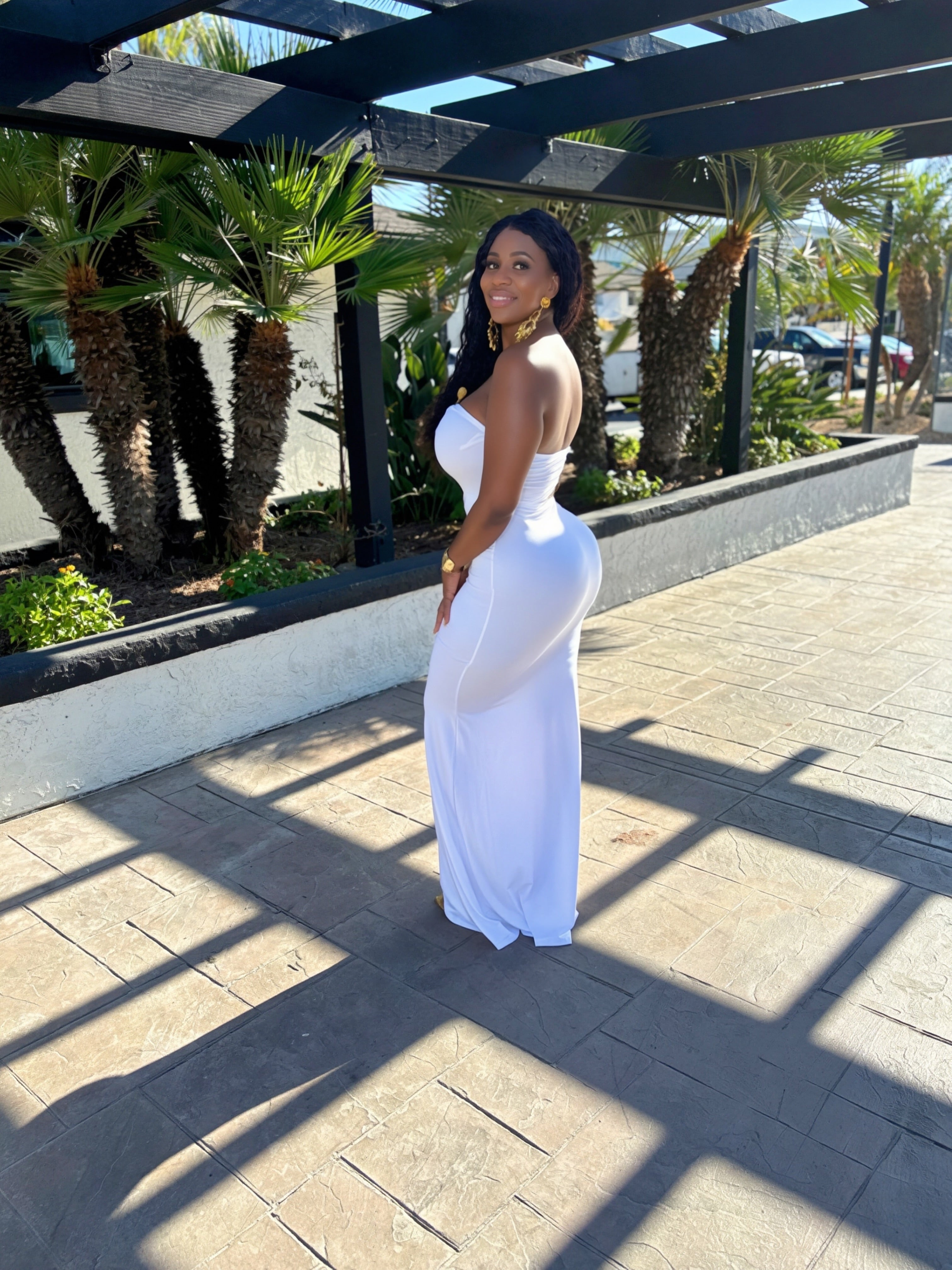 Sun-Drenched Two-Piece Crop Top & Trouser Set