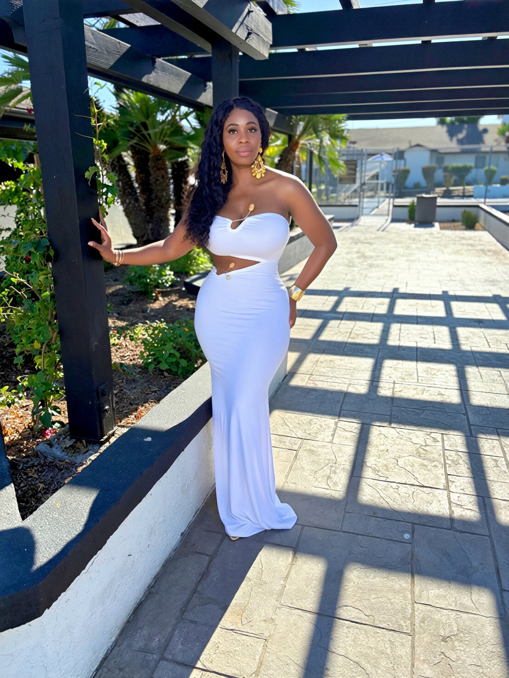 Sun-Drenched Two-Piece Crop Top & Trouser Set