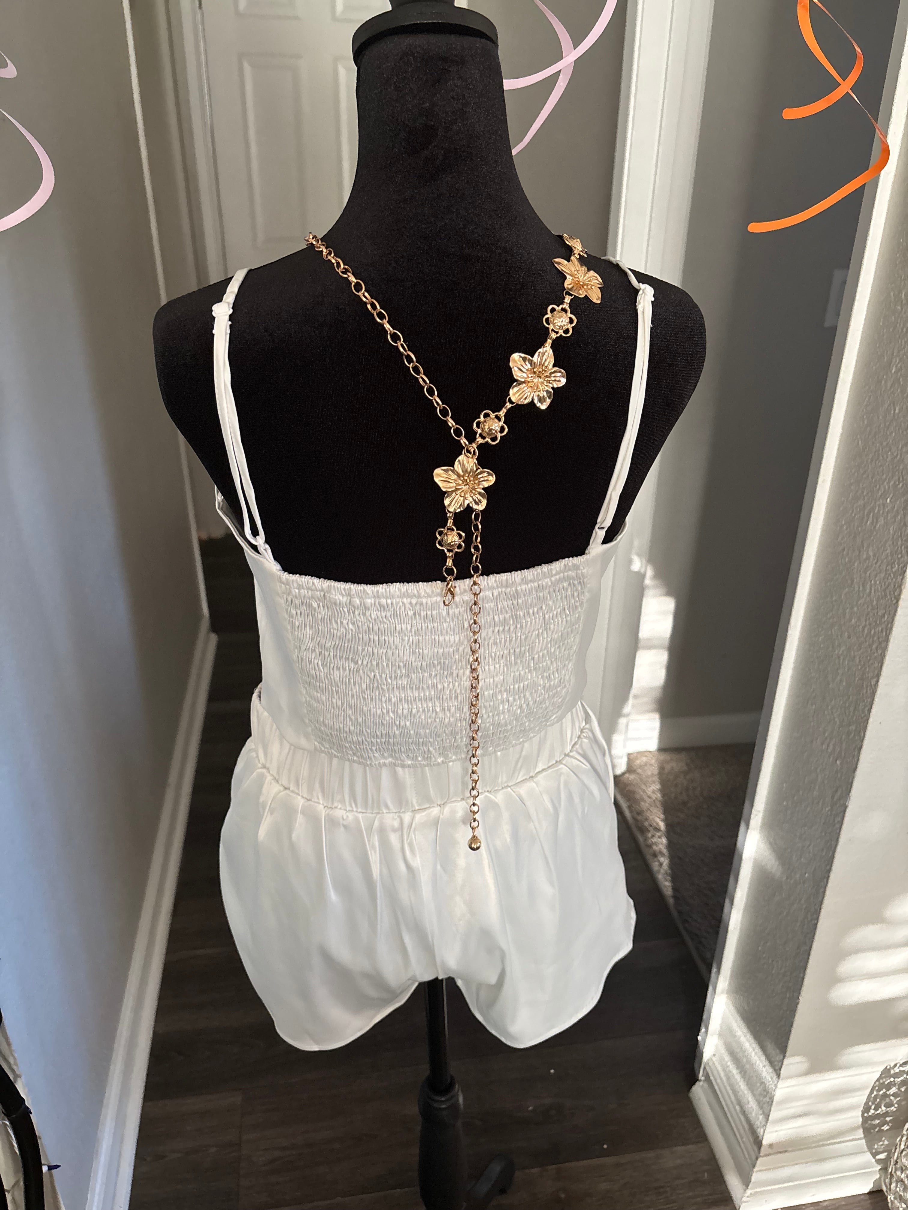 Dreamy Corset & Tiered Ruffle Mini Set